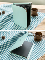 Organizador de carpeta de 3 anillas Vintage profesional, anillos de 2 pulgadas, tamaño A4, hoja de 8,5 "X 11", cubierta de cuero, cuaderno de hojas sueltas de tapa dura