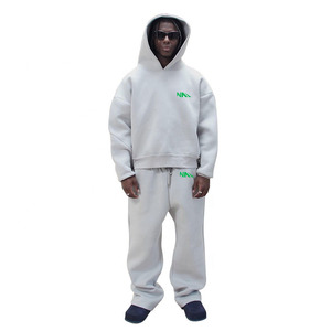 Conjunto Deportivo de 2 Piezas para Hombre, Sudadera con Capucha y Pantalones de Chándal Lisos Personalizados, de Invierno, de Alta Calidad, Felpa Ecológica, Corte Regular - Product Image 2