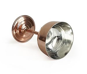 Copa de cobre hecha a mano, copa de vino, aspecto antiguo, copa de vino, color cobre - Product Image 5