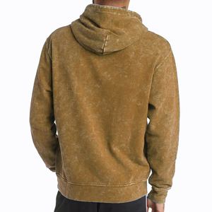 High Quality Winter Acidic <b>Wash</b> Men's Hoodies Regular Fit Solid Pattern 100% Polyester Breathable Eco-Friendly Multiple Colors - Product Image 4