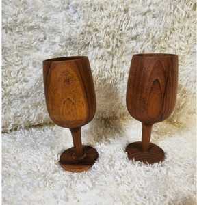 แก้วไวน์ไม้ธรรมชาติทำด้วยมือภาชนะใส่เครื่องดื่มรักษ์โลก - Product Image 4