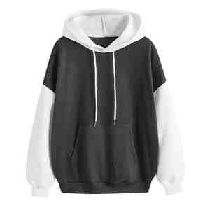 Sudaderas con Capucha Extra Grandes de Felpa Estampadas para Hombre, Manga Larga, Invierno, Otoño, Poliéster/Algodón, Bolsillo, Nuevo Estilo, Logotipo Frontal - Product Image 5