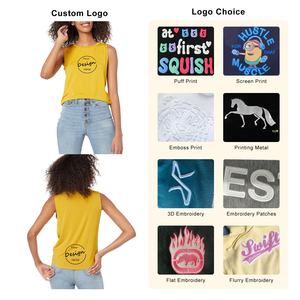 Débardeur pour femmes, débardeur couleur vierge de haute qualité, débardeur en coton et polyester, vêtements de rue, débardeur pour femmes, vente en gros - Product Image 3