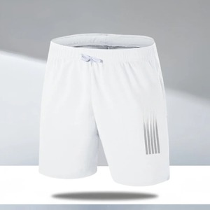 Shorts été entraînement coupe ample plaine noir tricot course basket-ball Gym entraînement sport Shorts grande taille élastique - Product Image 3