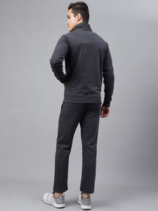 Chándal de algodón para hombre clásico OEM al por mayor con dos rayas en el pecho: ropa de descanso y ropa deportiva cómodas - Product Image 5