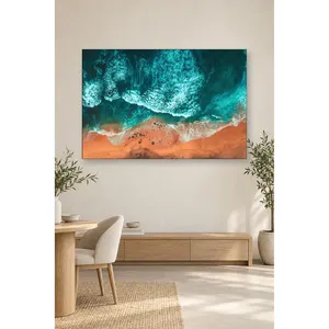 ชายหาดฟิดาออเรนจ์แซนดี้พร้อมภาพพิมพ์บนผ้าใบลายคลื่นมรกต - Product Image 3