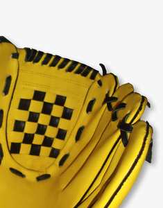 Venta caliente guantes de béisbol guantes de último diseño guantes deportivos tamaño personalizado y diseño partido de béisbol entrenamiento color amarillo - Product Image 2
