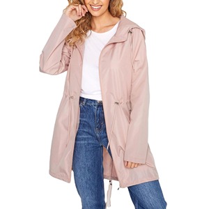 แจ็คเก็ตกันหนาวสำหรับผู้หญิง, แจ็คเก็ตเสื้อคลุมกันลมมีฮู้ด - Product Image 5