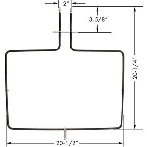 W10779716 <b>Oven</b> Bake Element Iron and Stainless Steel Electric Power Source for Household Use Plastic <b>Oven</b> Heating Component - Product Image 3