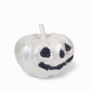 Citrouille décorative en laque faite à la main avec incrustation d'œufs, sculpture d'Halloween - Product Image 3