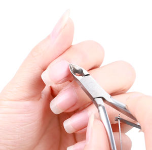 Pinces à cuticules en acier inoxydable de haute qualité 1pc ciseaux de manucure à ongles incurvés tondeuse tondeuse dissolvant de peau morte doigts - Product Image 4