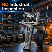 Caméra d'inspection vidéo, endoscope d'inspection, câble semi-rigide pour les blocages de canalisations, les conduits HVAC et les zones sombres cachées