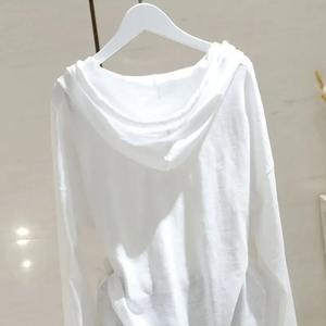 Nouveau hiver réduisant la vitalité sport loisirs lâche surdimensionné à manches longues couleur unie imprimé kangourou sac cordon avant - Product Image 3