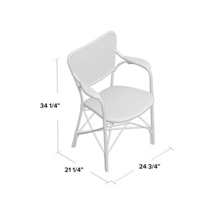 Silla apilable de ratán Decoración del hogar Materiales naturales Silla de comedor ecológica Hecho en Vietnam Durable al por mayor - Product Image 2