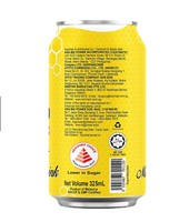 Refresco de Miel Natural Acacia Big Bee Borneo 325ml, Carbonatado, Enlatado, Bajo en Azúcar, Alto en Antioxidantes, Refrescante, Opción Saludable, Halal 24
