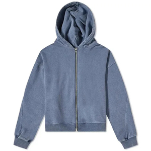 Full Zip Hoodie for <b>Men</b> Cotton Fleece Sweatshirt with Adjustable Hood Casual Streetwear <b>Jacket</b> - Product Image 3