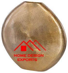 Vase de table en métal design vintage Centres de table pour mariage Nouveau design en métal aluminium finition argentée design martelé à la main - Product Image 5