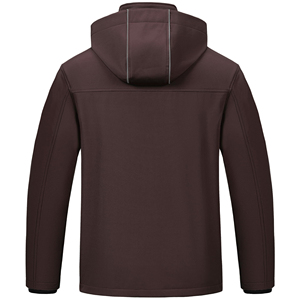 La más nueva moda al aire libre logotipo personalizado impermeable cortavientos manga larga chaqueta de concha suave soporte con capucha diseño frontal para hombres - Product Image 2