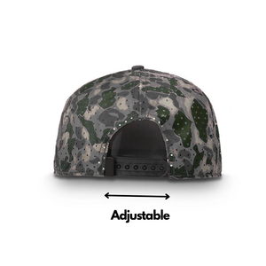 Gorra de golf impermeable con camuflaje de pato al por mayor, gorra deportiva con logotipo bordado personalizado y parche liso, tipo snapback. - Product Image 5