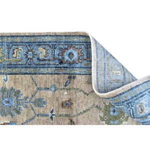 Alfombra Oushak hecha a mano moderna, diseño Floral tradicional de lana de Nueva Zelanda, alfombras de látex al mejor precio para uso de oración en la sala de estar - Product Image 6