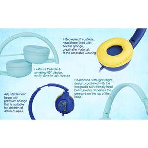 Audífonos con Cable y Limitador de Volumen de 85/94db, con Micrófono, para Niños y Niñas, Función de Compartir Audio - Product Image 5