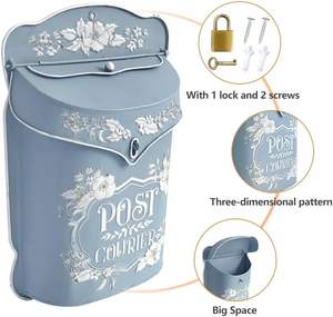 Boîte aux lettres en métal moderne Inde, robuste, antirouille, structure de réception postale, entrée de maison, personnalisable, revêtement en poudre, en vrac - Product Image 2