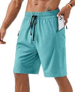 Shorts pour hommes en dentelle décontractés respirants anti-rides de couleur personnalisée avec taille élastique et options de taille personnalisées - Product Image 1