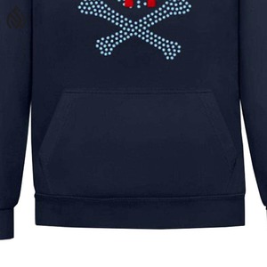 Sudadera con capucha de diamantes de imitación Logotipo personalizado Etiqueta privada Sudadera con capucha de diamantes de imitación Sudaderas con capucha - Product Image 4