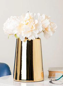 Vase à fleurs décoratif en métal de petite taille pour table, Style fantaisie, Design moderne, décoration de mariage avec personnalisation - Product Image 5