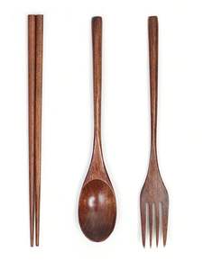 Venta caliente Diseño único de cuchillos de cubiertos de madera Tenedor de palo de cortar en material de calidad de madera específico - Product Image 4