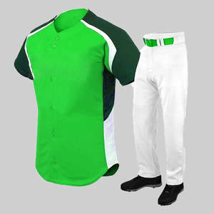 100% Polyester Material Made Short Sleeves Baseball Uniform High Demanded Product Baseball Uniform For Sale - Product Image 5