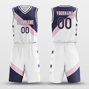Ensemble short et maillot de basketball unisexe haute performance 2026, personnalisable, en maille, avec logo imprimé par transfert thermique, idéal pour l'été, 100% coton - Product Image 3
