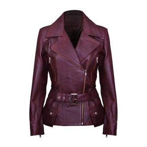 Chaqueta de Cuero Casual para Mujer, Nueva, de Alta Calidad, OEM, Transpirable, con Cierre de Cremallera a la Moda - Product Image 1