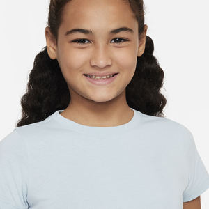 Ropa para niños Loose Fit Girls Crop Top Logotipo personalizado Niños Camisetas Camiseta corta de algodón suave para niñas - Product Image 2