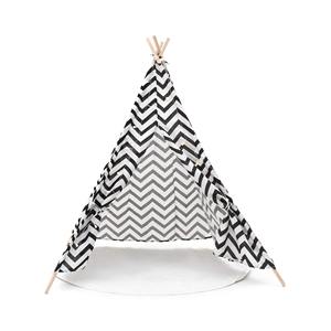 Tienda de campaña Montessori ROBINCOOL con estampado geométrico, luces y alfombra de juego para niños - Product Image 5