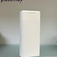 Envase Cosmético de Plástico HDPE Ecológico de 50ml 100ml 150ml 250ml 350ml con Tapa Abatible y Serigrafía de Pulpa Moldeada