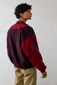 Zipper up Wholesale Lettermen <b>Jacket</b> Customized logo <b>Men</b> College <b>Baseball</b> Varsity <b>Jacket</b> - Product Image 2