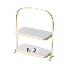 Vajilla de boda y hogar de la mejor calidad, soporte de aluminio de 3 niveles para pasteles, soporte para servir pasteles con acabado recubierto de polvo blanco - Product Image 6