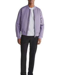 Chaqueta universitaria de satén bordada unisex chaqueta de béisbol bombardero OEM personalizada para tiendas de ropa de calle y ventas de clubes - Product Image 3