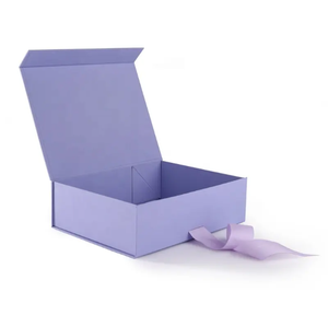 Wholesale <b>Foldable</b> Foil Gift <b>Box</b> UV Advantage Reusable Flat Shipping Folding <b>Box</b> Embossing Ribbon Made Recycled Materials - Product Image 3