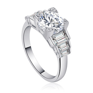 Luxury 18K 14K <b>925</b> <b>Silver</b> Round Cut VVS Moissanite & Diamond Halo Engagement Wedding <b>Ring</b> for Women Fine Jewelry - Product Image 2