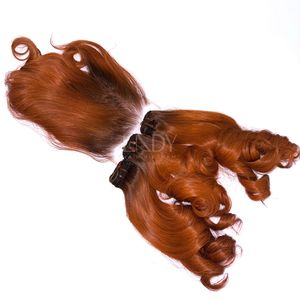 Plus haute qualité prix chaud rebondissant cheveux bruts Ombre couleur vietnamien Extensions de cheveux humains faisceaux ensemble fermeture 2025 - Product Image 1