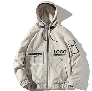 Unisex Fashionable <b>Plus</b> <b>Size</b> Breathable Eco-Friendly <b>Waterproof</b> Quick Dry Windbreaker Canvas Hoodie <b>Jacket</b> Nylon Polyester - Product Image 3