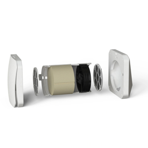 เครื่องระบายอากาศแบบติดผนังไร้ท่อ BSK Zephyr ระบบกู้คืนความร้อนแบบกระจายศูนย์  ทันสมัย ยืดหยุ่น พร้อม Wi-Fi  ตัวแลกเปลี่ยนความร้อนเซรามิก  ประสิทธิภาพการกู้คืนความร้อน 90% - Product Image 1