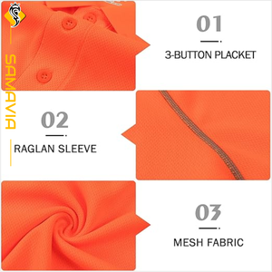 SAMAVIA 100% tela transpirable de algodón de talla grande para hombre para Polos patrón sólido impreso ropa informal de punto de algodón - Product Image 4