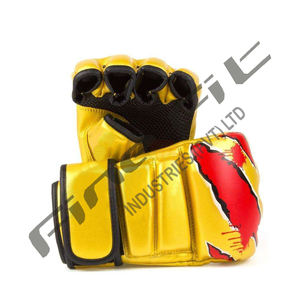 Gants de combat Black Tiger Muay Thai pour MMA Boxing Sanda Sports Gants en cuir avec coussinets de gants - Product Image 5