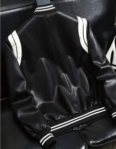 Comfortable Daily Wear Vintage Bomber <b>Jacket</b> with Ribbed Collar and Zipper Front - Product Image 5