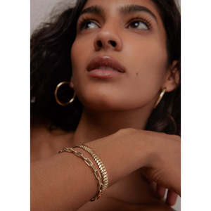 Cobra <b>Chain</b> Bracelet Vintage Religious Trendy Geometric Zinc Alloy with <b>Titanium</b> and Pearl for Gift - Product Image 5