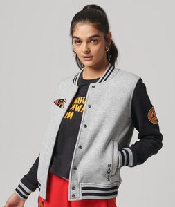 Veste universitaire unisexe avec patchs personnalisés, broderie de nom personnalisée, uniforme d'équipe, vêtements d'extérieur rétro pour l'école, broderie personnalisée - Product Image 4