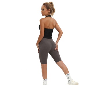 Shorts de Yoga Moldeadores de Cintura Alta y Ajuste Ceñido para Mujer, Adelgazantes, Transpirables, de Secado Rápido, de Poliéster/Nailon - Product Image 6